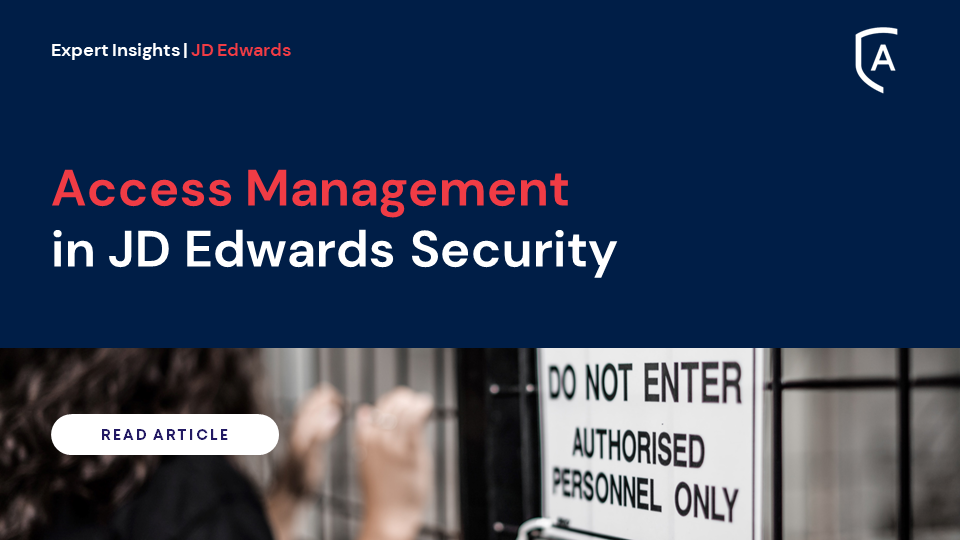 Access Management in JD Edwards (JDE) Security