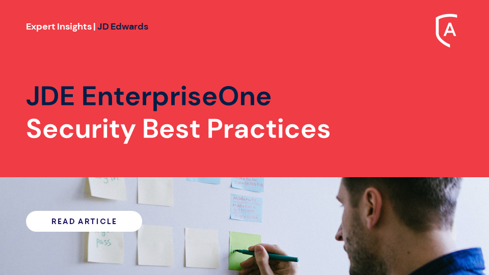 JDE EnterpriseOne Security Best Practices