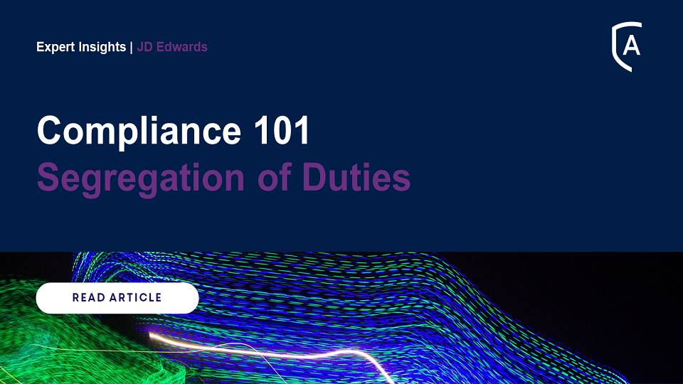 Compliance 101: Segregation of Duties