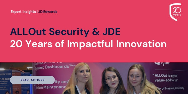 ALLOut Security & JDE: 20 Years of Impactful Innovation