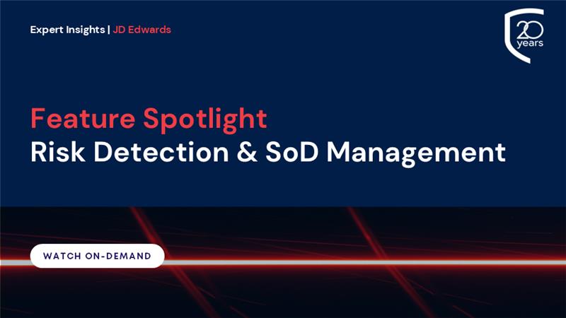 Feature Spotlight: SoD Risk in JDE